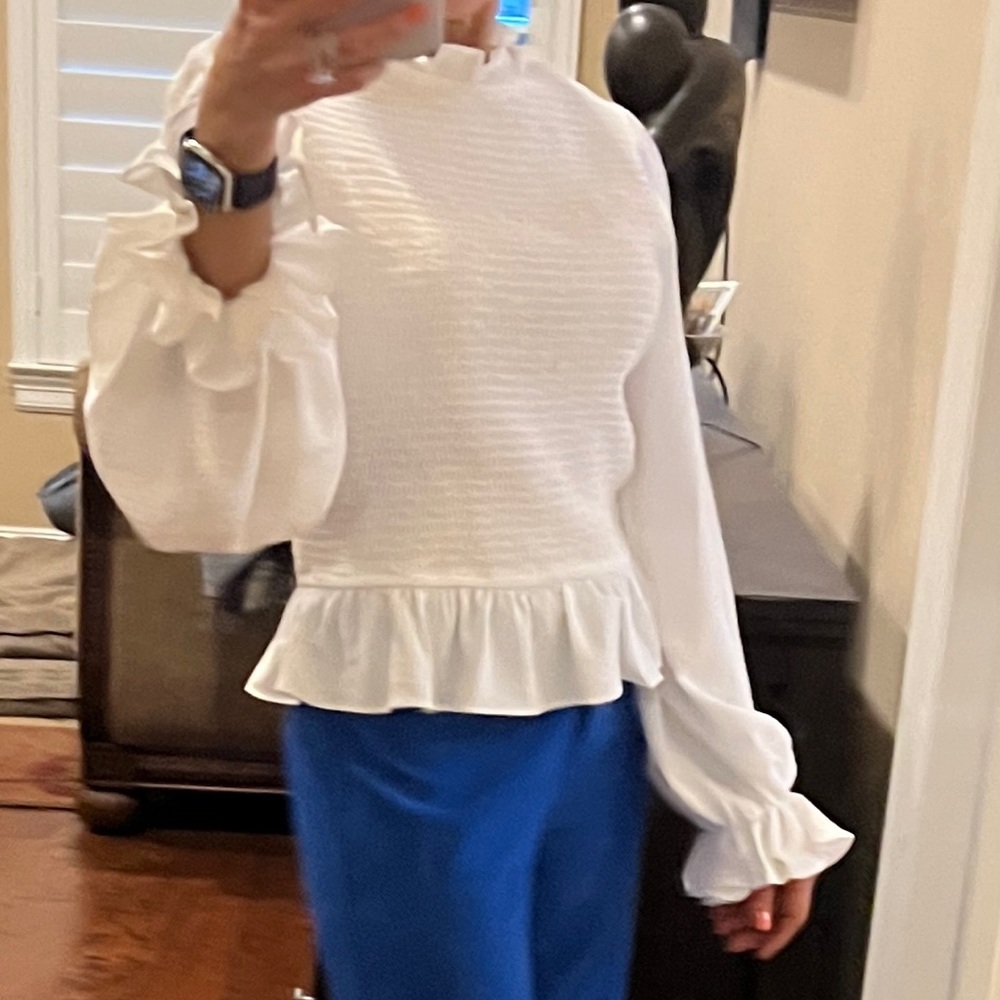 Long sleeve white shirt